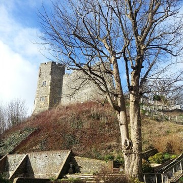 Lewes Castle from below 61:132