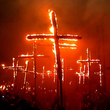 Burning Crosses in Lewes