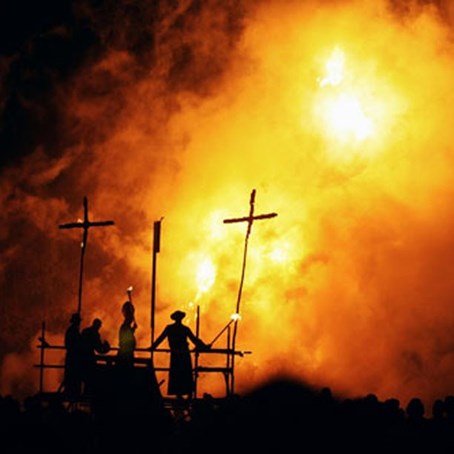 Lewes Bonfire Pope and Cardinals